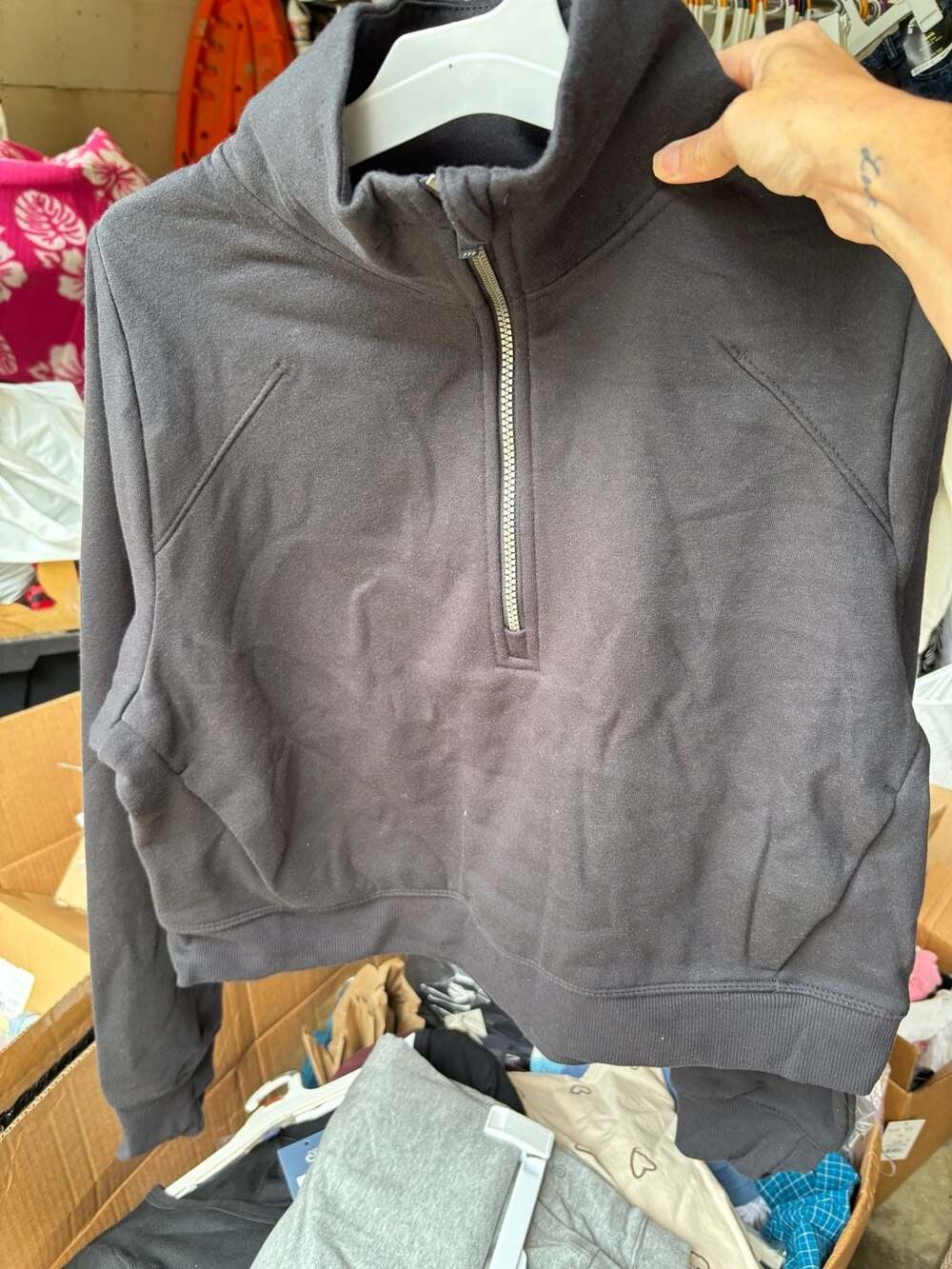 All In Motion Core Fleece 1/2 Zip Size M Black